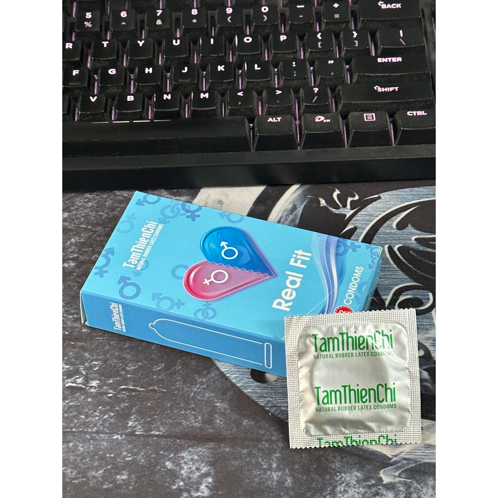 Bao cao su Tâm Thiện Chí Real Fit ôm sát hộp 12 chiếc