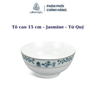 Tô cao 15 cm jasmine tứ quý - gốm sứ cao cấp minh long i