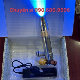Đèn soi tiền giả tia UV 365nm siêu mạnh, đa chức năng, soi đá quý, giấy tờ, soi cua gạch,trứng với 3 màu ánh sáng