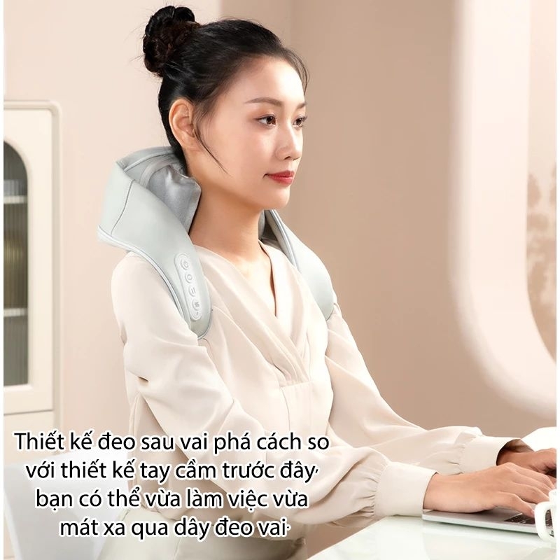 Máy massage cổ vai gáy AUX cao cấp phù hợp văn phòng, xe ô tô