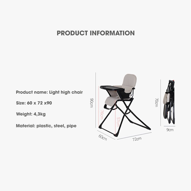 Ghế ăn dặm Essian cao cấp Hàn Quốc