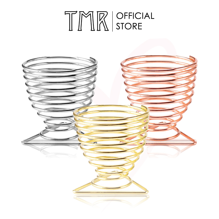 Giá Đỡ Mút Trang Điểm Dạng Xoắn Ốc TMR 3 Màu Giúp Mút Khô Thoáng Sạch Sẽ Decor Góc Bàn Trang Điểm