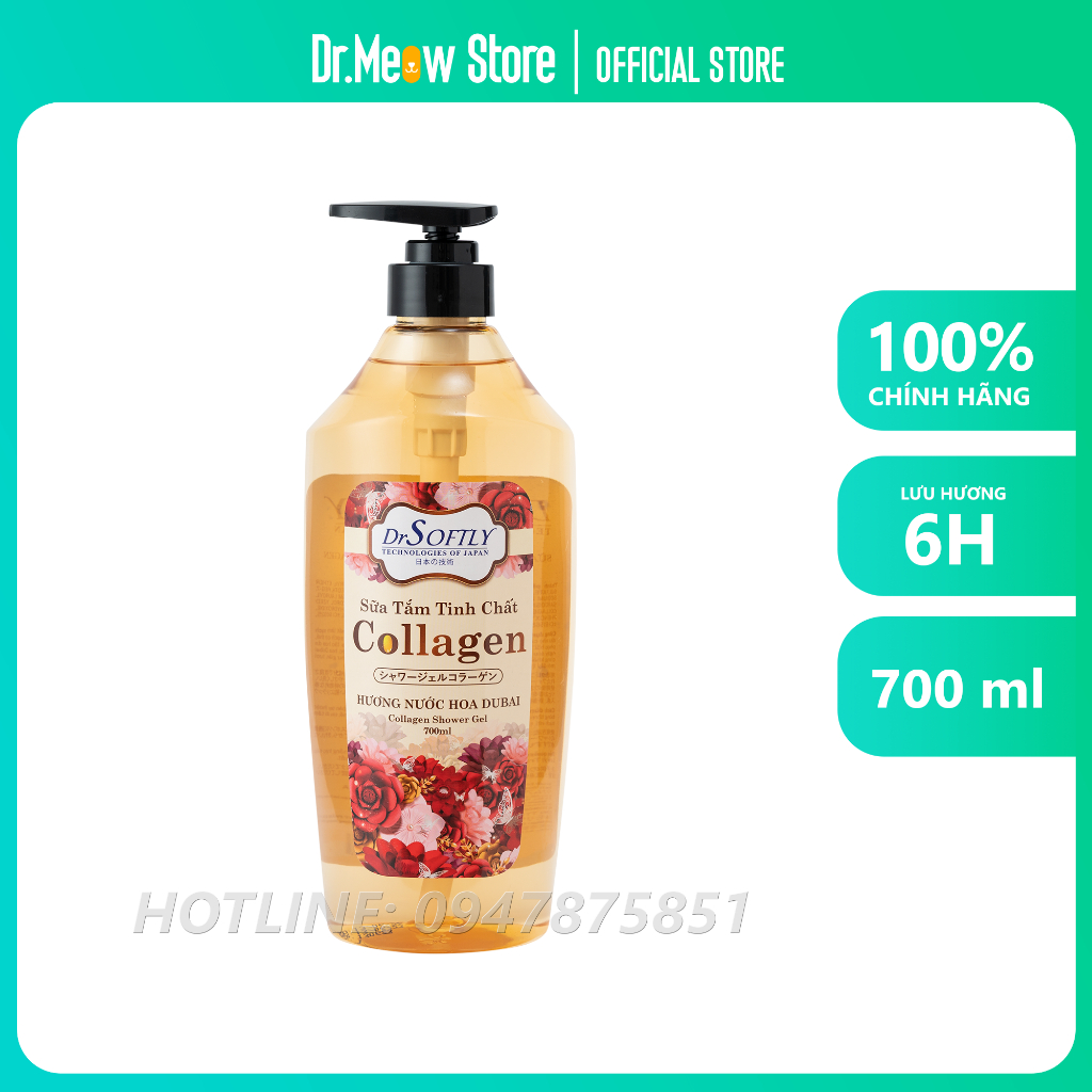 Sữa tắm Drsoftly 700ml hương nước hoa Dubai cao cấp - Mùi hương sang trọng, tinh tế và quyến rũ