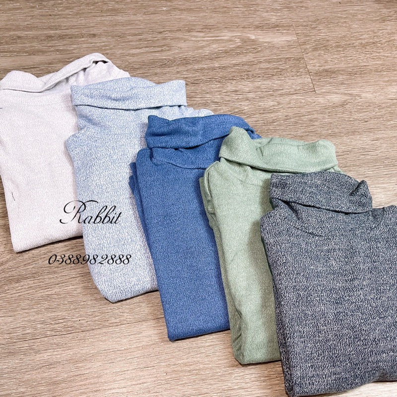 Áo cotton len cổ cao GJ