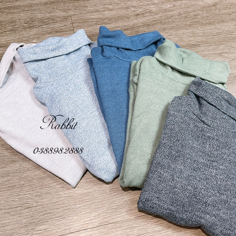 Áo cotton len cổ cao GJ