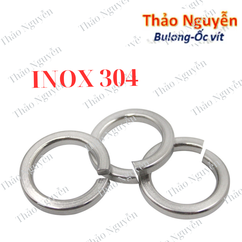 Set 20 Vòng Đệm Vênh - Long Đền Vênh INOX 304 các loại M3 M4 M5 M6 M8 M10