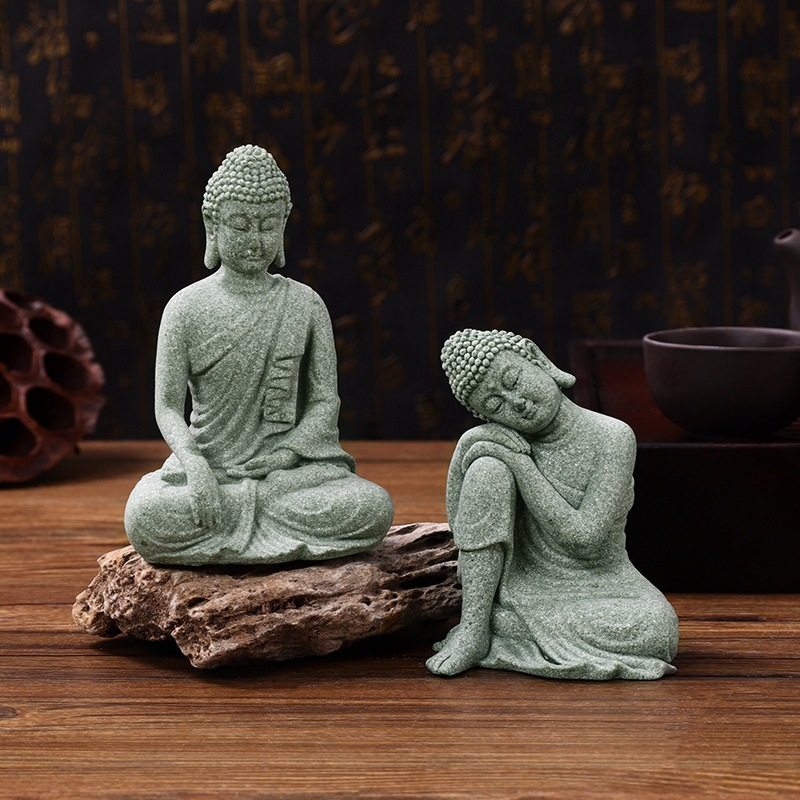 Tượng Phật Đá Sa Thạch Giá Rẻ - trang trí decor tiểu cảnh bonsai, trang trí bể cá cảnh thủy sinh, terarium, bán cạn
