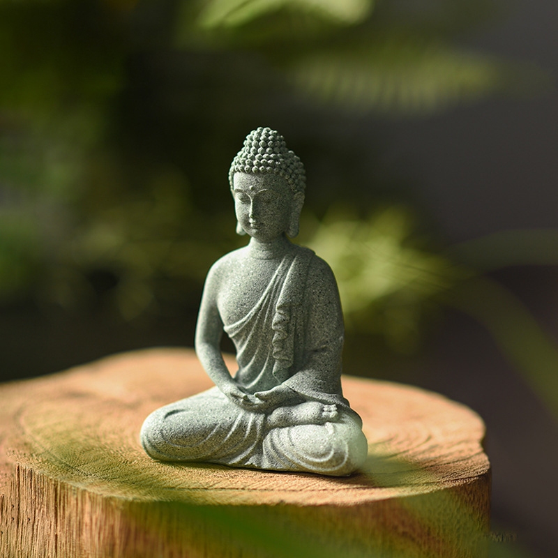Tượng Phật Đá Sa Thạch Giá Rẻ - trang trí decor tiểu cảnh bonsai, trang trí bể cá cảnh thủy sinh, terarium, bán cạn
