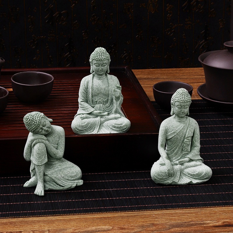 Tượng Phật Đá Sa Thạch Giá Rẻ - trang trí decor tiểu cảnh bonsai, trang trí bể cá cảnh thủy sinh, terarium, bán cạn