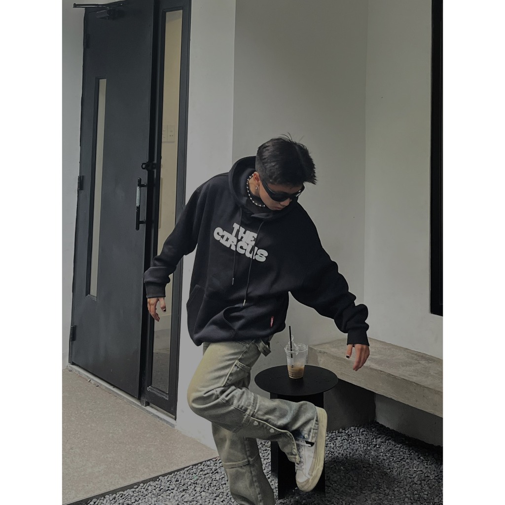 Áo Hoodie form rộng unisex Local Brand Circus áo khoác chất nỉ bông cotton dày dặn, đứng form – Mã Basic H05