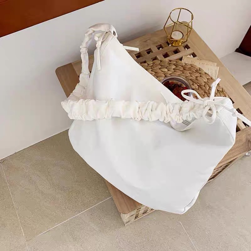 Túi đeo chéo chun dây trơn suông phong cách vintage - Túi đựng đồ form unisex thiết kế basic phong cách đường phố