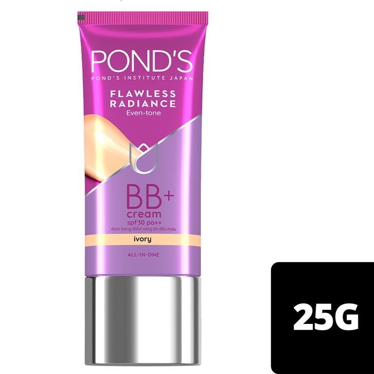 Sản phẩm chính hãng - Kem dưỡng trắng tạo nền BB Pond's Flawless White 25g
