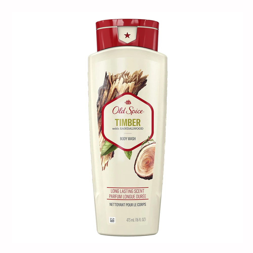 Sữa Tắm Old Spice Timber Hương Sảng Khoái (Chai 473ml)