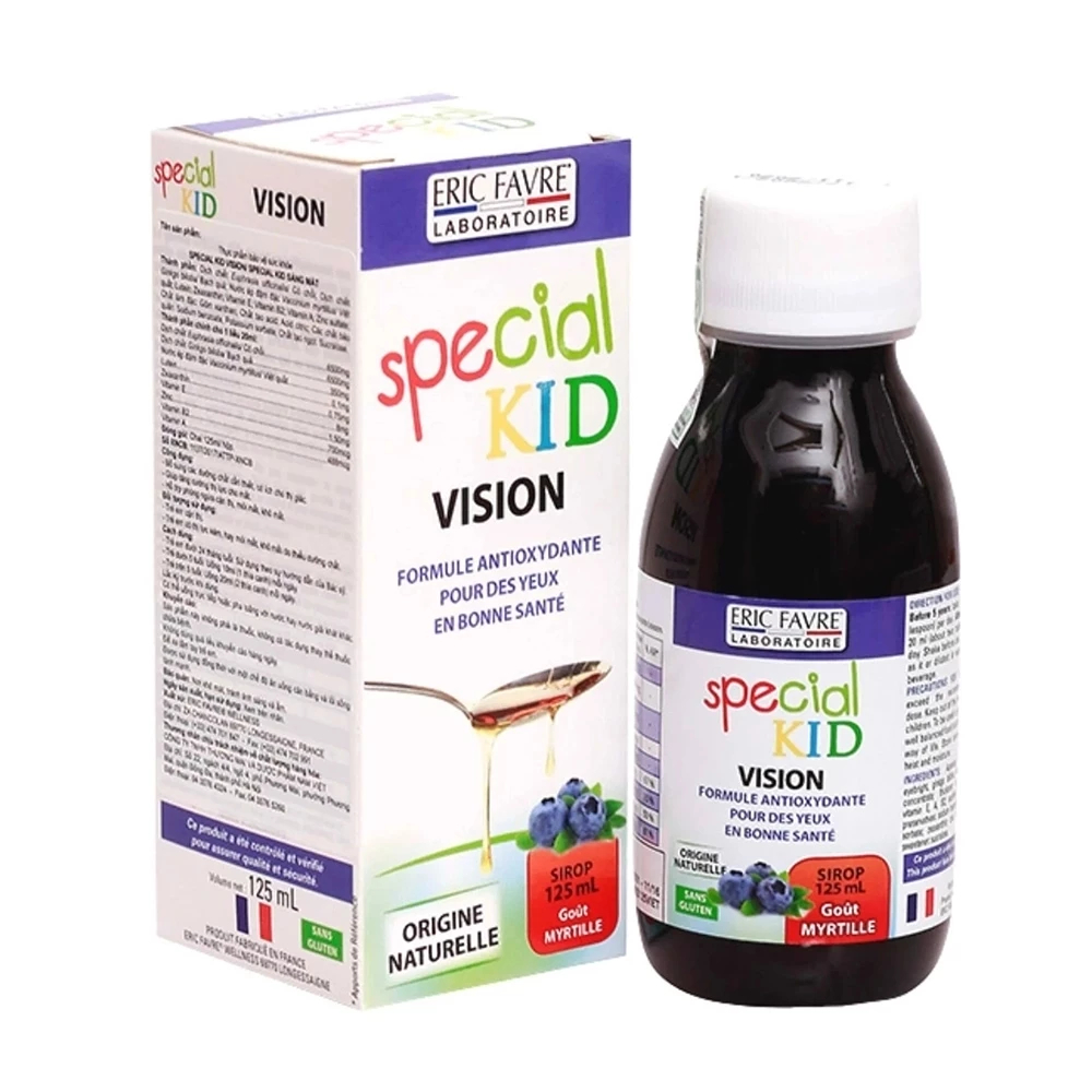 Siro Bổ Mắt Cho Bé Special Kid Vision Giúp Tăng Cường Thị Lực, Giảm Khô Mắt, Mỏi Mắt (Hộp 125ml)