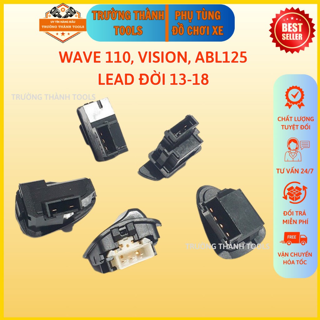 Bộ 5 Nút Công Tắc Xe Wave 110 Vision AB 125 Lead Đời 2013-2018 TRƯỜNG THÀNH TOOLS