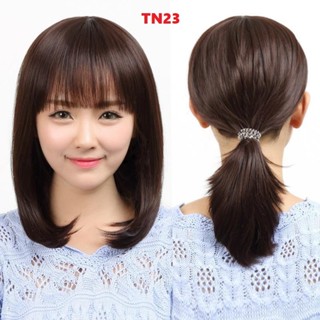 Tóc giả nữ xoăn trung niên TN23, tặng lưới chụp ( sỉ 110k)