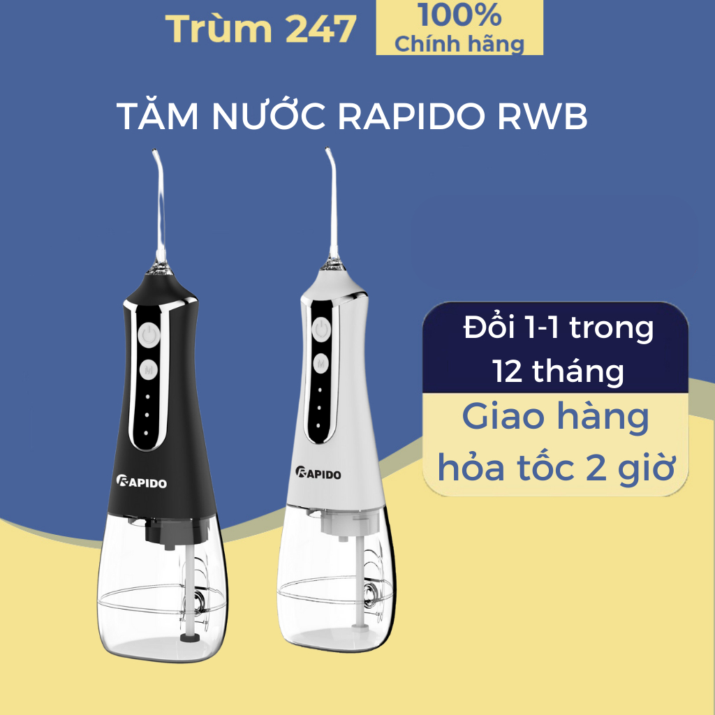 Tăm nước Rapido RWB–300, Dung tích 300ml, hàng chính hãng, bảo hành 1 năm