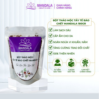 Bột Thảo Mộc Tẩy Tế Bào Chết Body Mandala 180gr Làm Sạch Sâu, Cấp Ẩm Cho Da