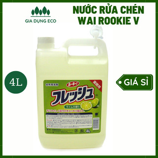 Bình nước rửa chén wai 4l hương chanh