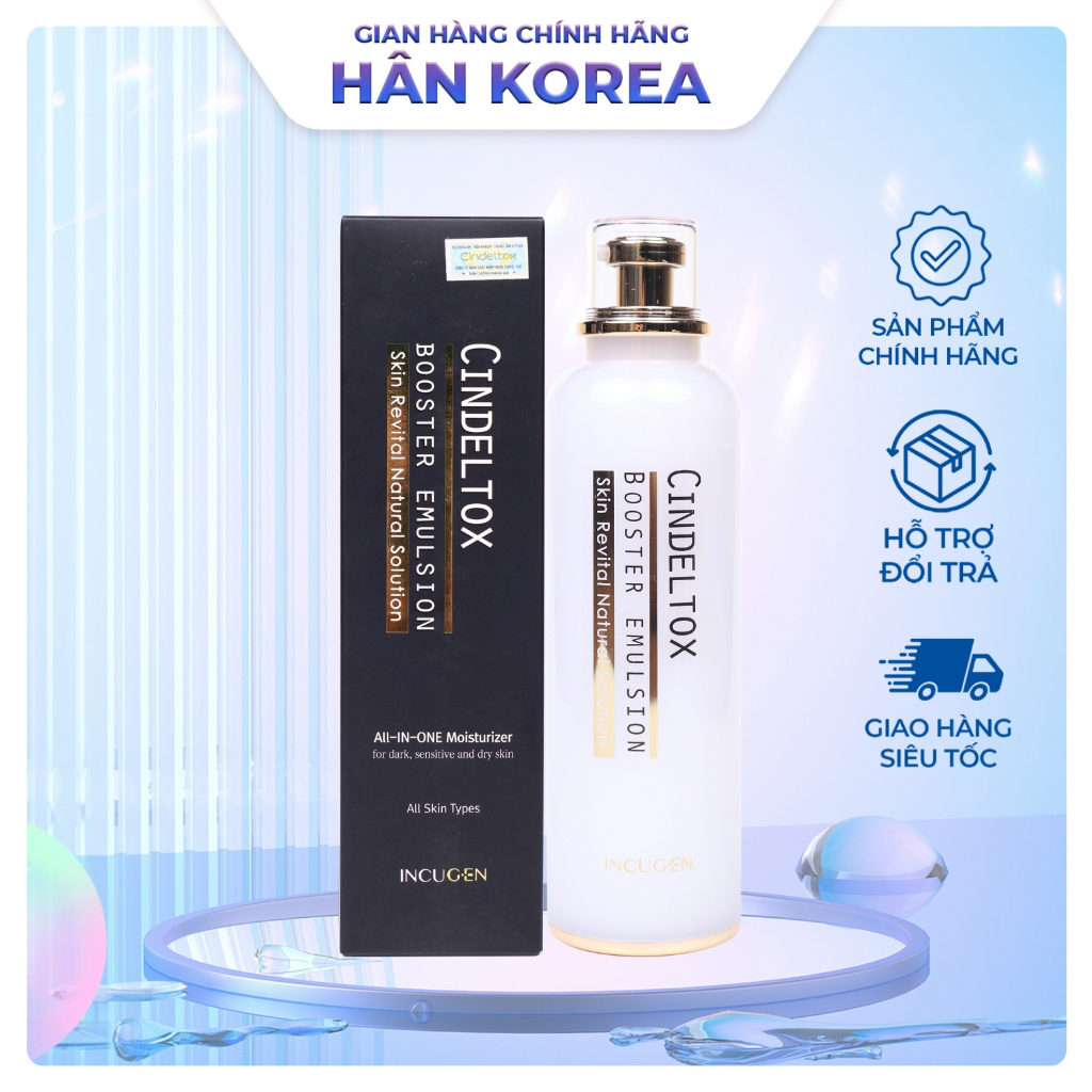 Nhũ tương dưỡng trắng tái tạo da Cindeltox 120ml - HÂN KOREA