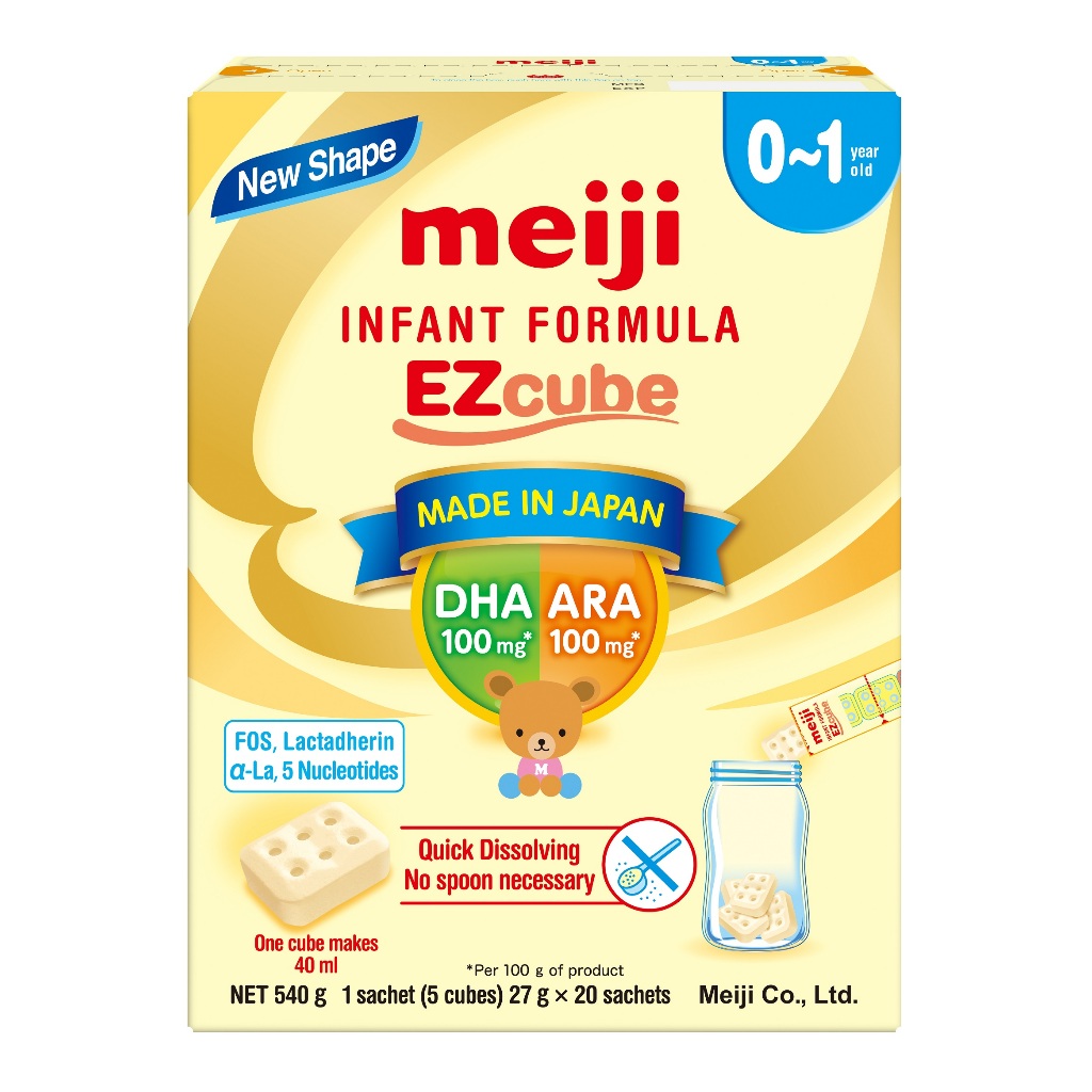 Sữa dạng thanh Meiji Infant Formula EZcube- Nhập khẩu chính hãng (540g)