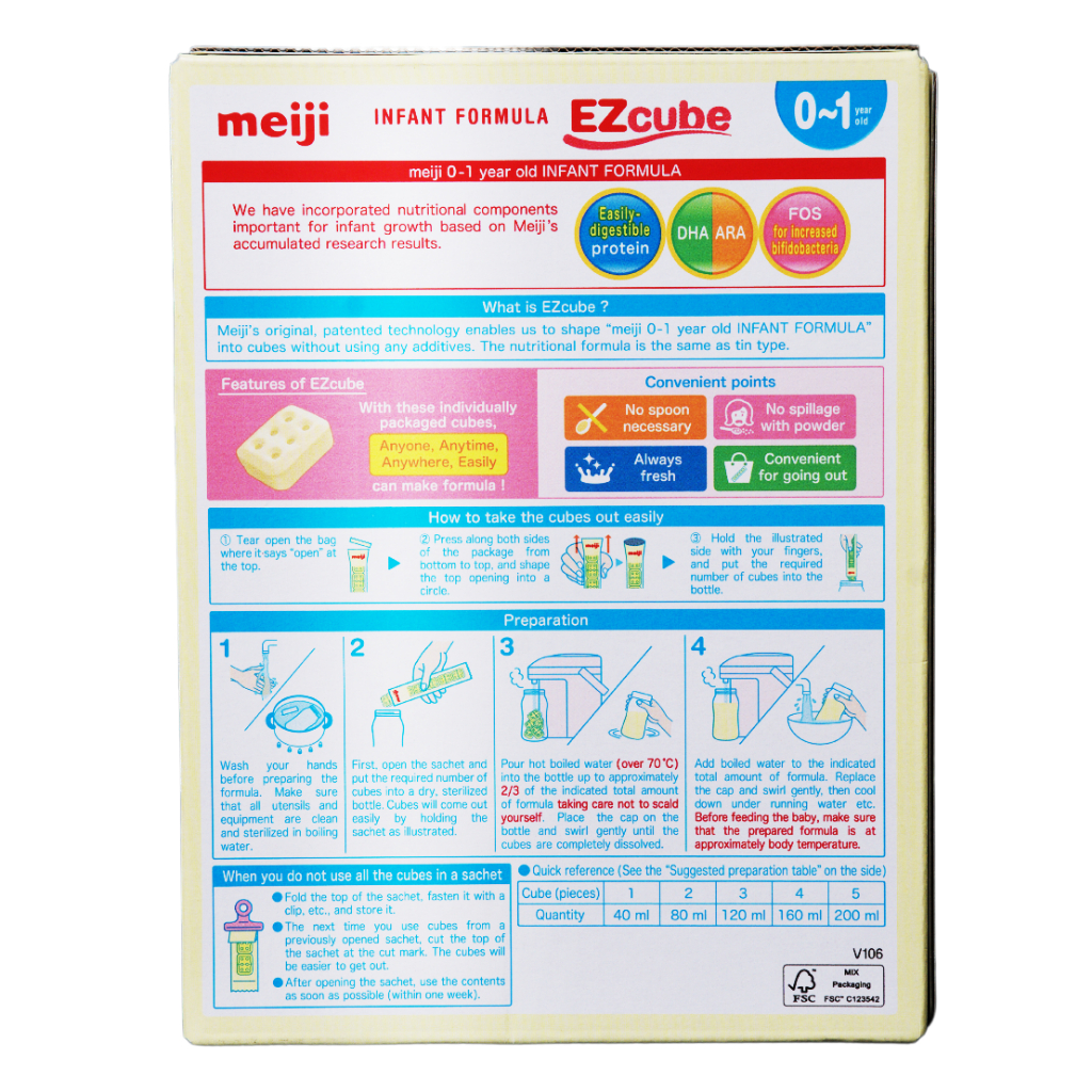 Combo Sữa Meiji Mama Milk  và Sữa dạng thanh Meiji Infant Formula EZcube