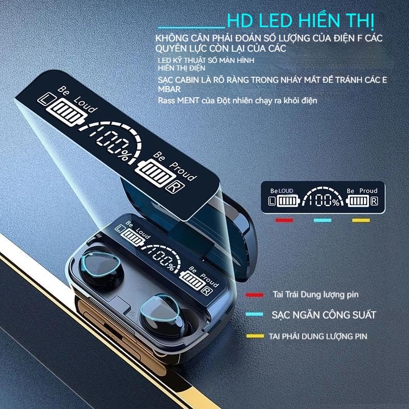 Loa nghe nhạc bluetooth xách tay M12, vỏ gỗ bọc da cho chất âm cực hay, sang trọng, pin dùng đến 13 tiếng SP01 TECHHIN | BigBuy360 - bigbuy360.vn