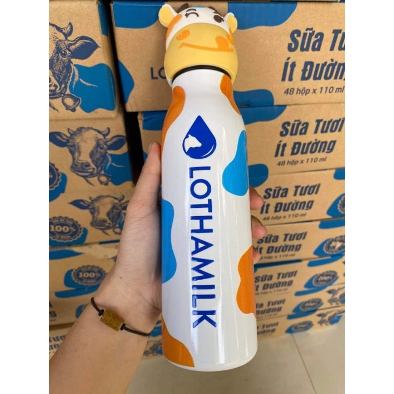 Bình Giữ Nhiệt Hình Bò Sữa cực dễ thương