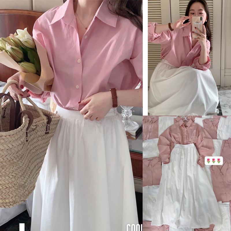 Đầm hoa ren xanh cổ nhọn