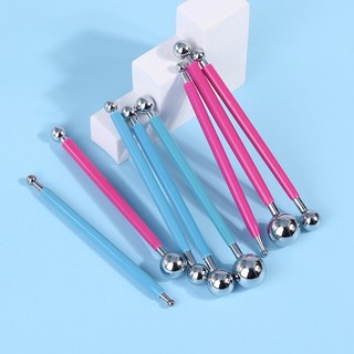 Dụng cụ đất sét, Bộ 4 dụng cụ đầu bi kim loại dụng cụ tạo hình đất sét TY-7208