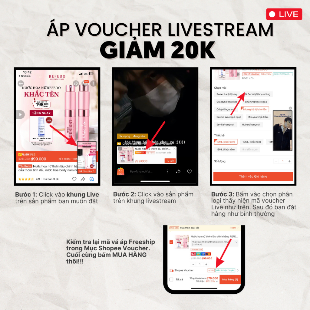 Nước Hoa Nữ Thơm Lâu GOOD GIRL REFEDO, Tinh Dầu Nước Hoa Cho Nữ Thơm Lưu Hương Lâu Ngọt Nhẹ Nhàng Quyến Rũ