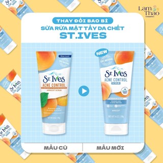 Sữa Rửa Mặt Ngăn Ngừa Mụn ST.IVES Chiết Xuất Trái Mơ 170g