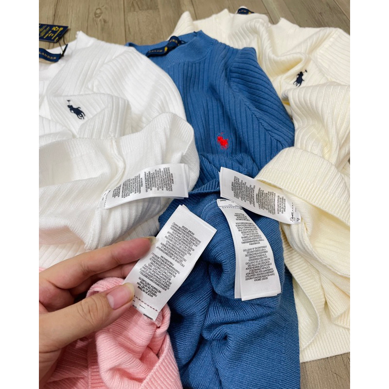 Áo len dệt kim thêu logo polo