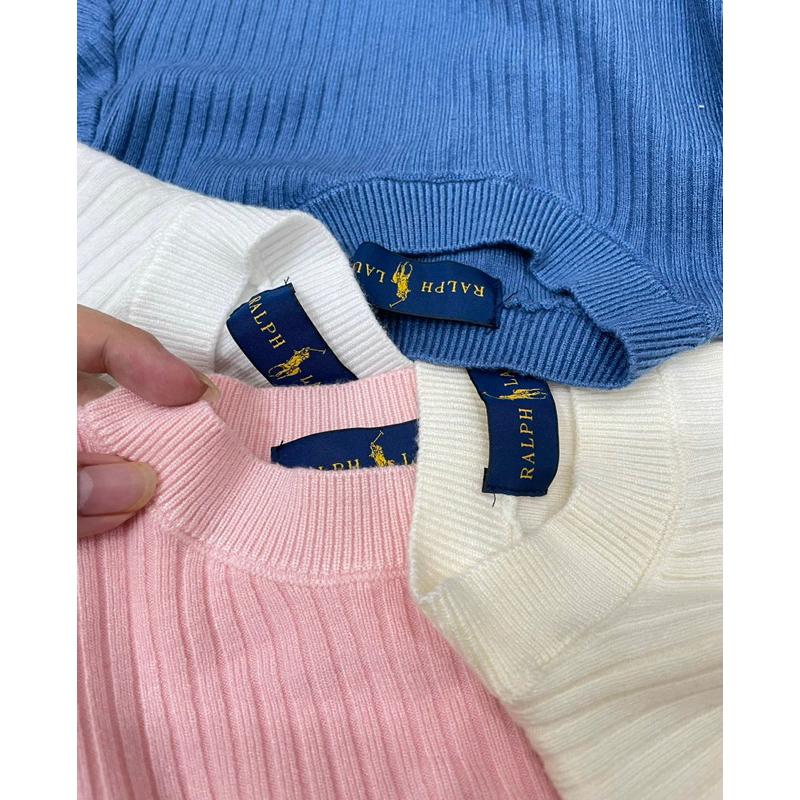 Áo len dệt kim thêu logo polo