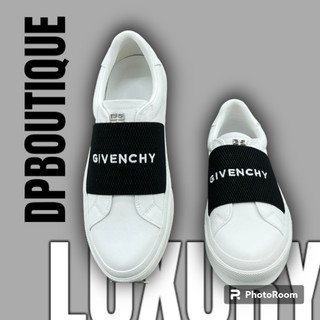 - giày sneaker gvc trắng quai chun thêu chữ cao cấp - giày sneaker gvc full box