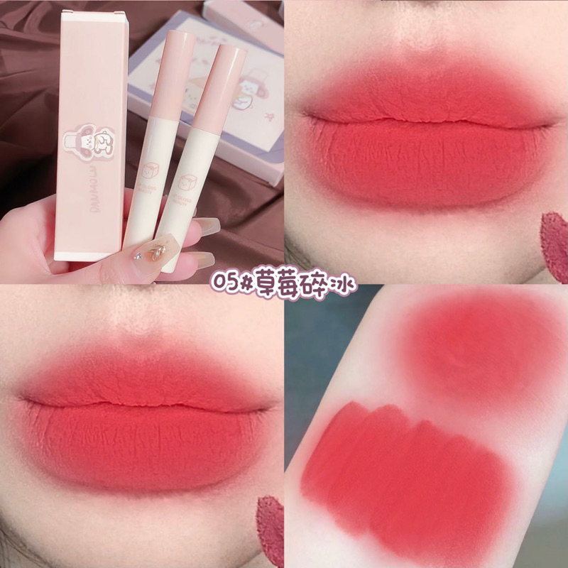 Set Son 5 Cây, Son Nội Địa Trung Damolu Siêu Mềm Mịn Và Lỳ Môi