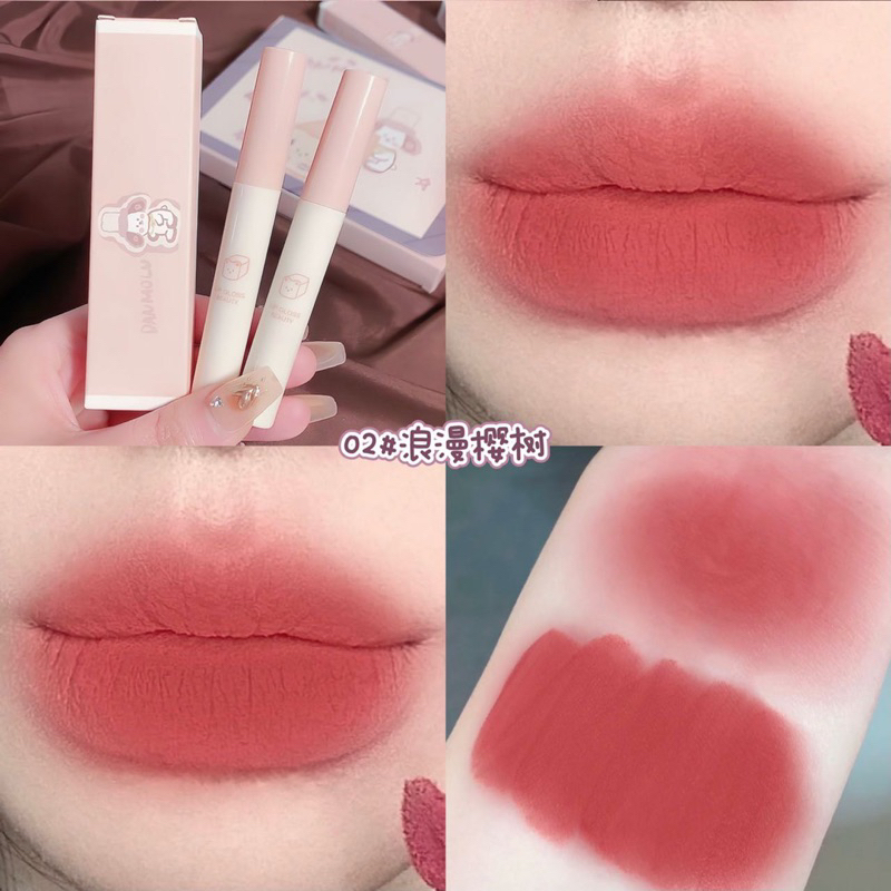 Set Son 5 Cây, Son Nội Địa Trung Damolu Siêu Mềm Mịn Và Lỳ Môi