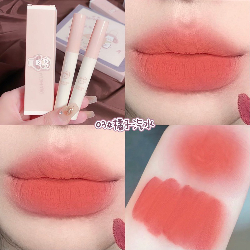 Set Son 5 Cây, Son Nội Địa Trung Damolu Siêu Mềm Mịn Và Lỳ Môi