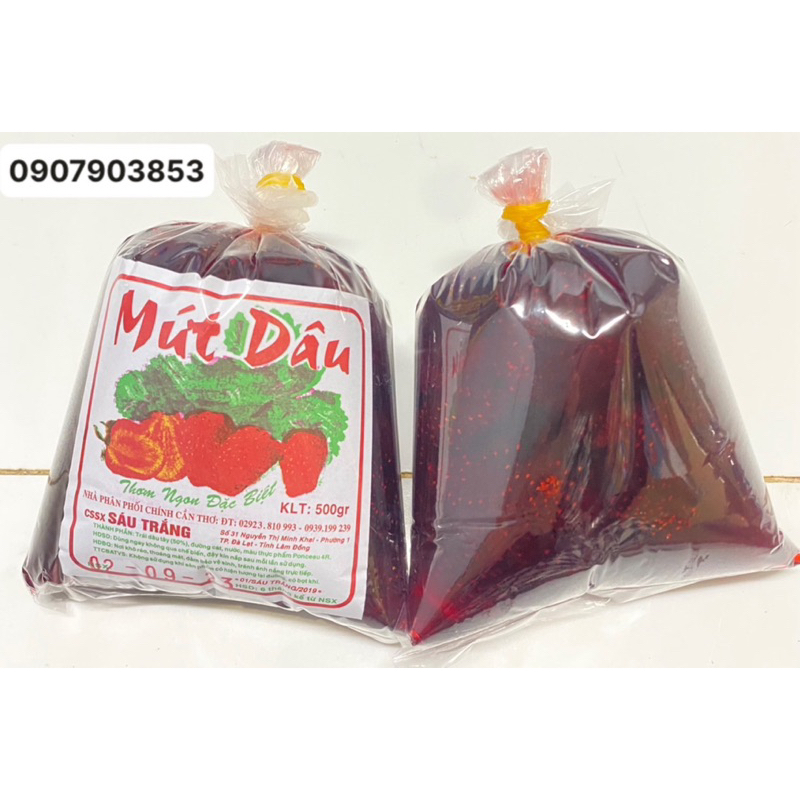 Mứt Dâu, Mứt Me bọc 400gr