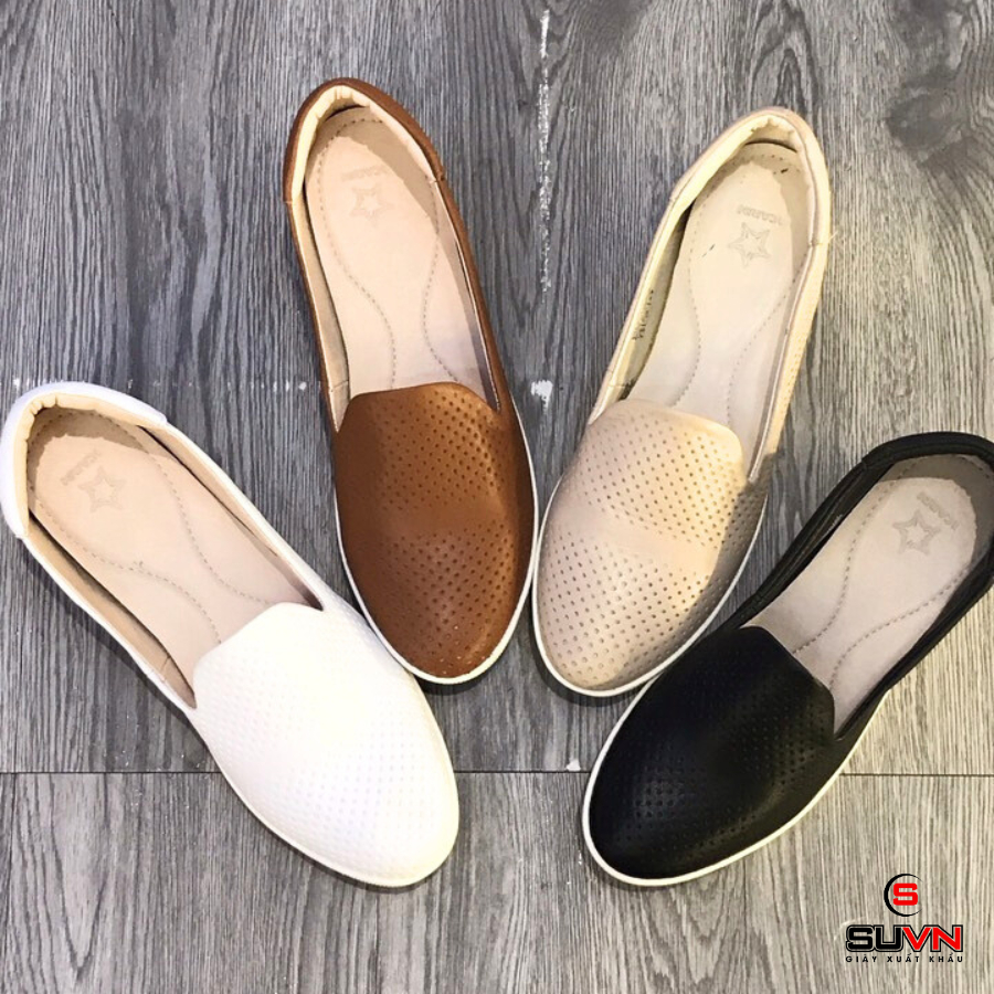 Giày bệt lười da thật VNXK