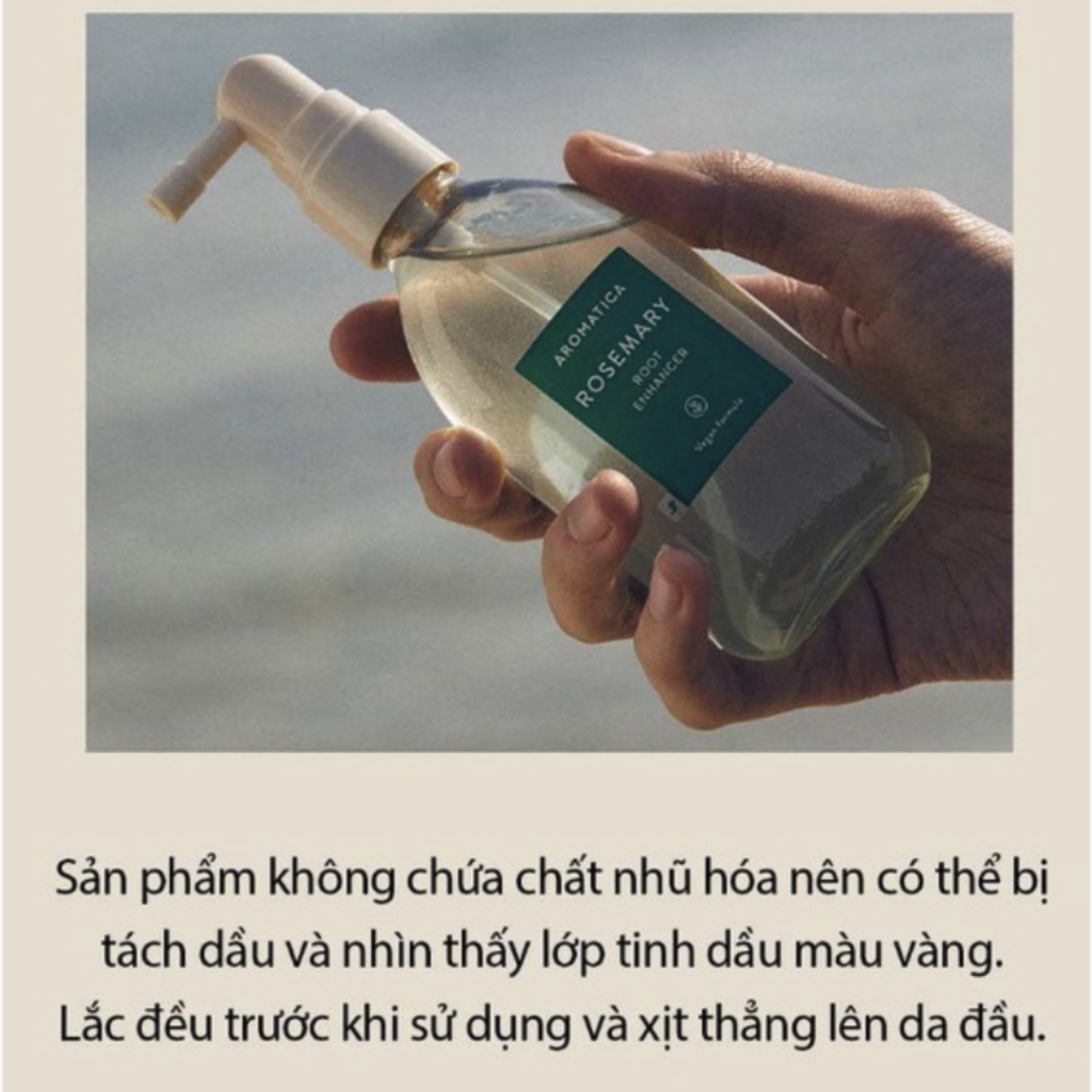 Xịt Dưỡng AROMATICA Ngăn Rụng Tóc Chiết Xuất Hương Thảo ActiveV Anti Hair Loss Tonic