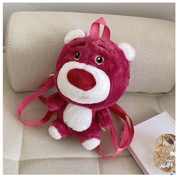 Balo Nhồi Bông Gấu Dâu Nhỏ D01 đáng yêu cho bé