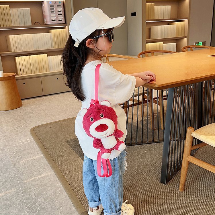 Balo Nhồi Bông Gấu Dâu Nhỏ D01 đáng yêu cho bé