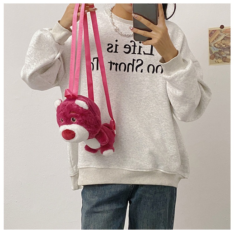 Balo Nhồi Bông Gấu Dâu Nhỏ D01 đáng yêu cho bé