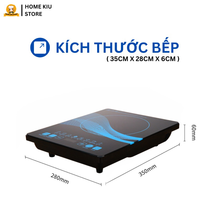 Bếp từ đơn PILLIPS PL-1250 | Mặt kính bếp cảm ứng | Công Suất 2200W | Bảo hành toàn quốc | 8 chế độ nấu