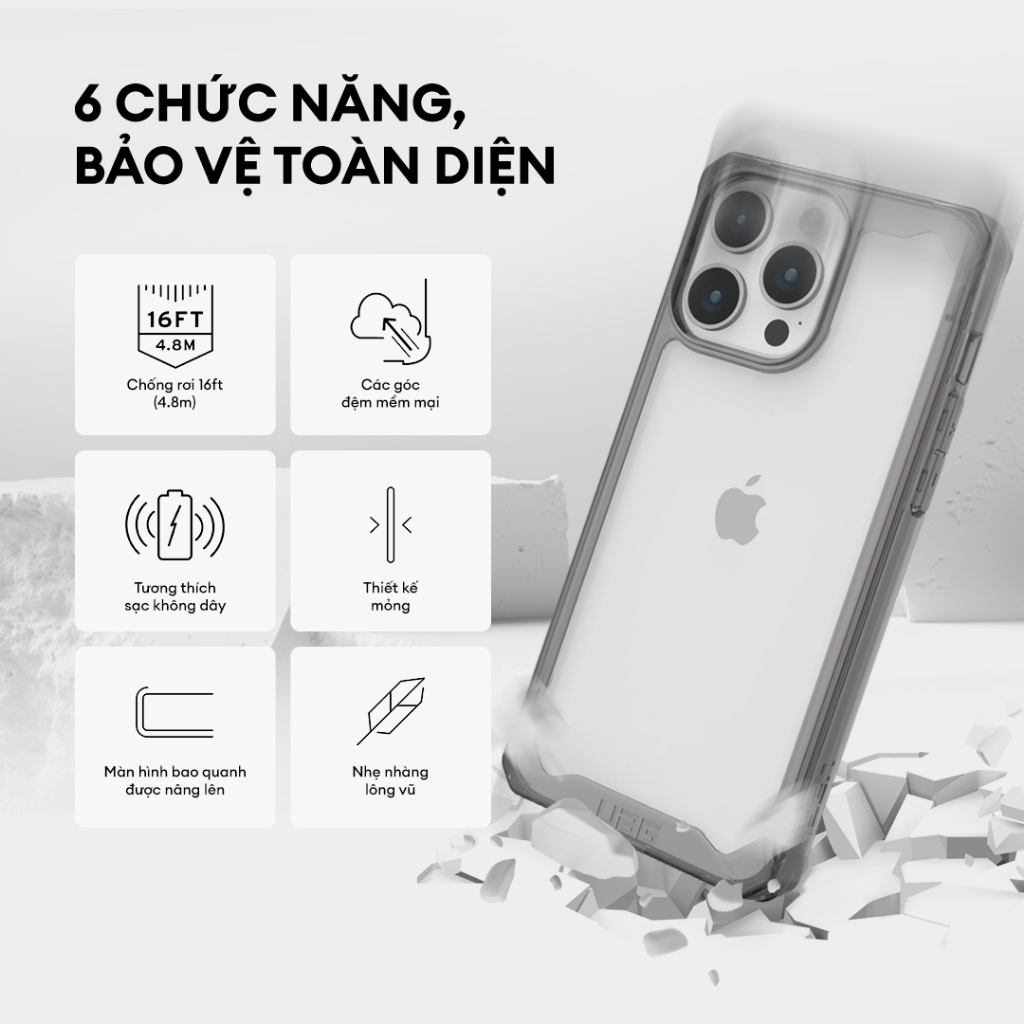 Ốp Lưng Chống Sốc UAG Plyo Cho iPhone 15 Pro Max [6.7 INCH]