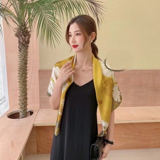 (MUA KHĂN TẶNG KÈM HỘP ĐỰNG KHĂN) Các mẫu khăn lụa vuông 90*90cm, khăn đa sắc màu