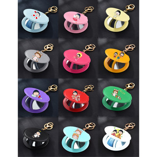 Gương maruko 2 mặt GIK14 móc khoá gương in hình hoạt hình cute dễ thương