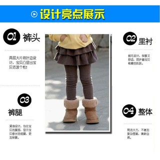 Quần legging có lót lông cho bé gái