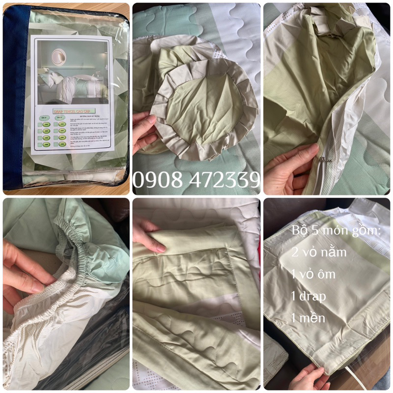 Bộ Drap lụa Tecel hàng cao cấp loại 1 ( ảnh thật)